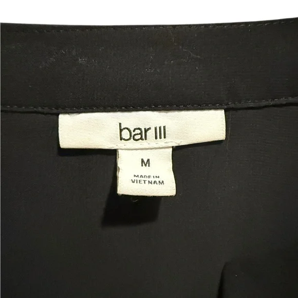 Bar III Sheer Black Tunic | Size M | Effortless Chic Layering Piece - Picture 2 of 6